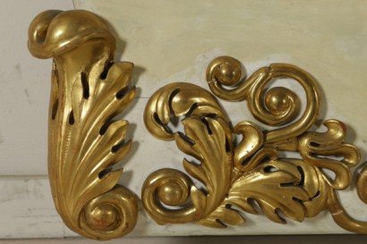 Wainscoting Ivory Lacquered Carved and Gilded Italy First Half 1800