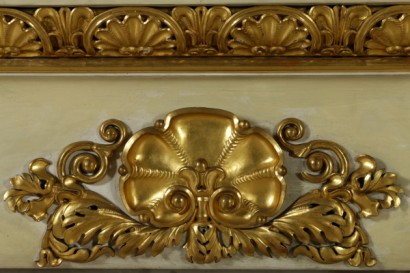 Wainscoting Ivory Lacquered Carved and Gilded Italy First Half 1800