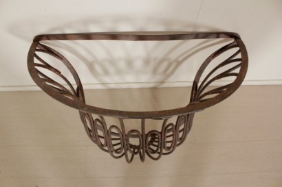 Wrought iron flower pot covers-view high