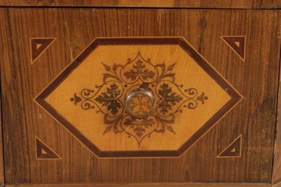 Bedside table inlaid-detail