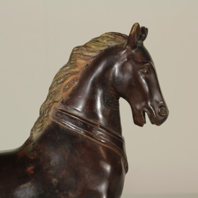 Cavallo in bronzo - particolare