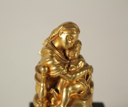 Kleine vergoldete Bronze Skulptur