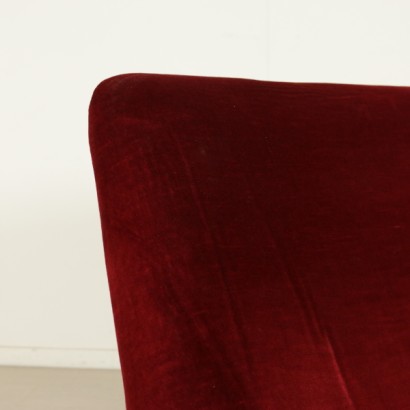 sofá, sofá de diseño, sofá de diseño italiano, sofá de los años 50, sofá de los 60, sofá de antigüedades modernas, sofá vintage, diseño italiano, vintage italiano, {* $ 0 $ *}, anticonline, sofá de dos plazas, tapizado de tela