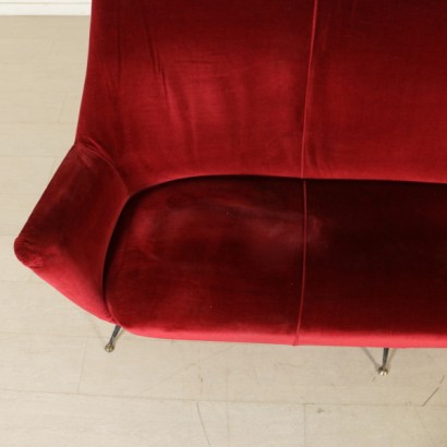 Sofa, Designer-Sofa, italienisches Design-Sofa, 50er-Jahre-Sofa, 60er-Jahre-Sofa, modernes Antiquitäten-Sofa, Vintage-Sofa, italienisches Design, italienischer Vintage, {* $ 0 $ *}, antionline, Zweisitzer-Sofa, Stoffpolsterung