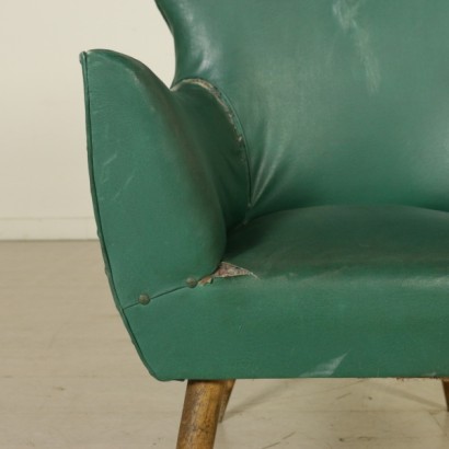 armchair, vintage armchair, modern armchair, 1950s armchair, 50s, leatherette armchair, Italian vintage, Italian modern antiques, {* $ 0 $ *}, anticonline, vintage furniture, vintage furniture