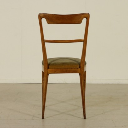 sillas, sillas de los años 50, sillas de los 50, sillas de madera de haya, madera de haya, tapicería de terciopelo, sillas de terciopelo, {* $ 0 $ *}, anticonline, sillas vintage, sillas modernas, vintage italiano, antigüedades italianas modernas