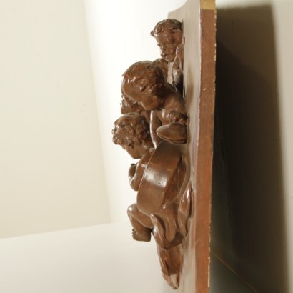 terracotta, musician cherubs, terracotta with musician cherubs, glazed terracotta, antique terracotta, antique terracotta, {* $ 0 $ *}, anticonline