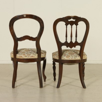 Group of six chairs-backrest