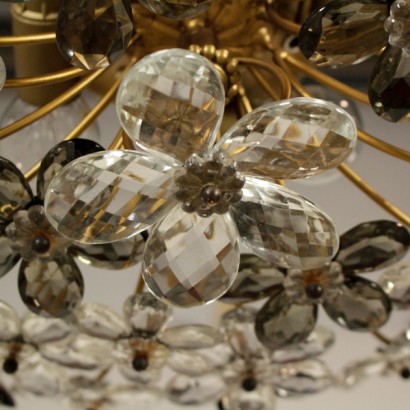 Glass chandelier-detail