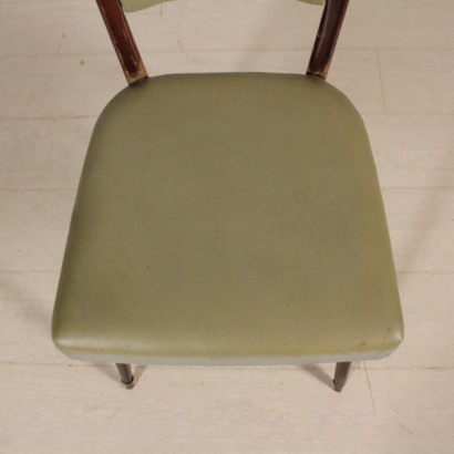 sillas, sillas vintage, sillas de antigüedades modernas, vintage italiano, antigüedades italianas modernas, sillas de los años 50, sillas de los 60, sillas de los 50 y 60, sillas teñidas de ébano, {* $ 0 $ *}, anticonline