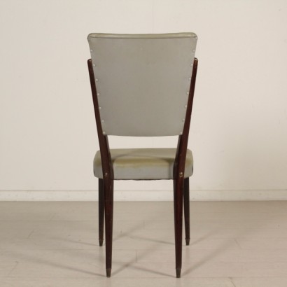 sillas, sillas vintage, sillas de antigüedades modernas, vintage italiano, antigüedades italianas modernas, sillas de los años 50, sillas de los 60, sillas de los 50 y 60, sillas teñidas de ébano, {* $ 0 $ *}, anticonline