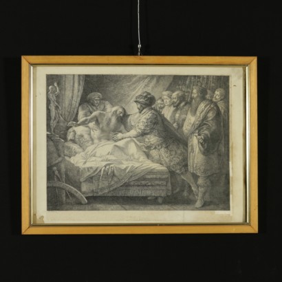 The death of Leonardo da Vinci by Giuseppe Cades