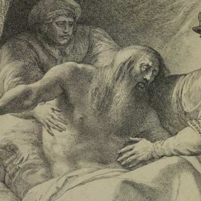 La muerte de Leonardo da Vinci por Giuseppe Cades