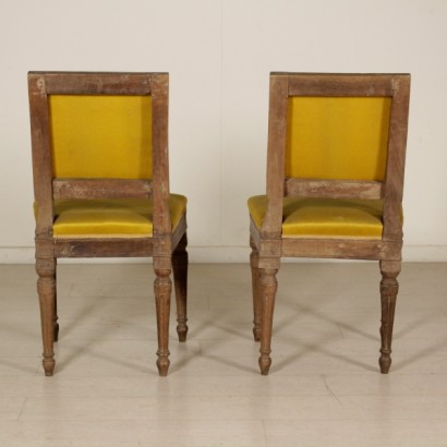 Coppia sedie neoclassiche - schienale
