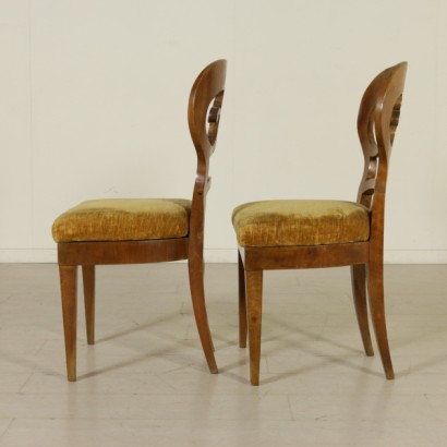 Coppia di sedie restaurazione - fianco