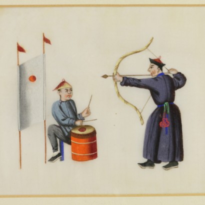 Group of Twelve Chinese Paintings - detail