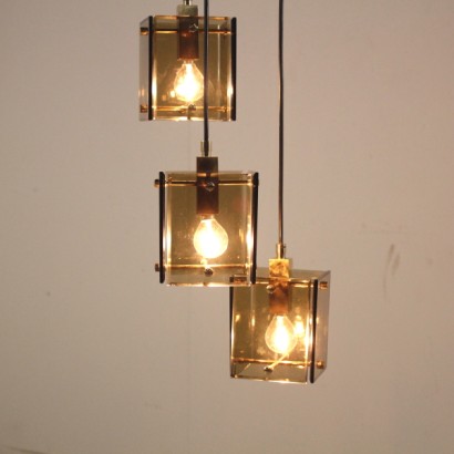 di mano in mano, lampada, lampada anni 60, anni 60, lampada in ottone, lampada in vetro, lampada vintage, lampade di design, design italiano, lampada di modernariato, modernariato italiano
