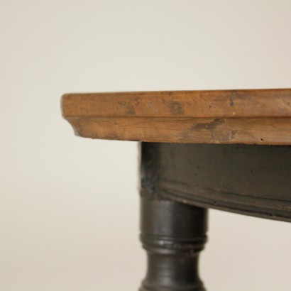 Console de table antique en bois - détail