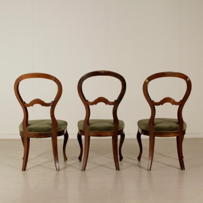 Grupo de tres sillas Louis philippe - respaldo