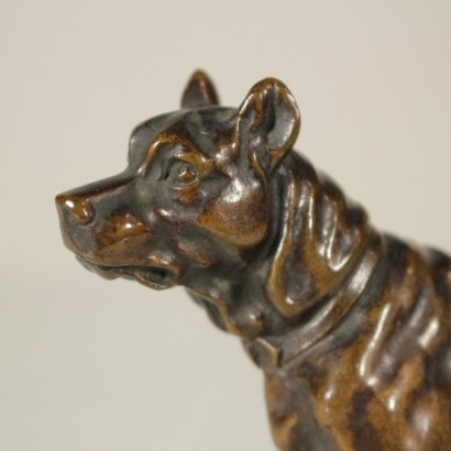cane in bronzo, statua in bronzo, scultura in bronzo, cane in bronzo 900, autore anonimo, di mano in mano, scultura in bronzo, scultura di cane
