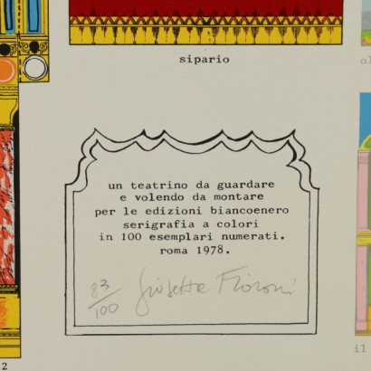 Screen printing of Giosetta Fioroni