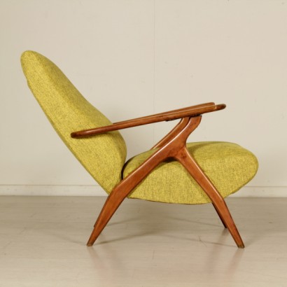 {* $ 0 $ *}, Sessel aus den 50er Jahren, aus den 50er Jahren, moderner Sessel, Italienische Moderne Antiquitäten, Vintage Sessel, Italienischer Vintage, Designer Sessel, Italienisches Design, Relaxsessel, Buche Sessel
