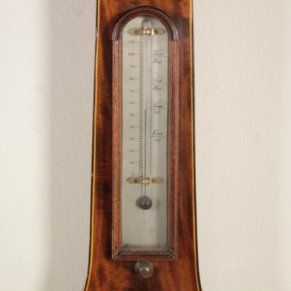 Barómetro de línea con termómetro - detalle