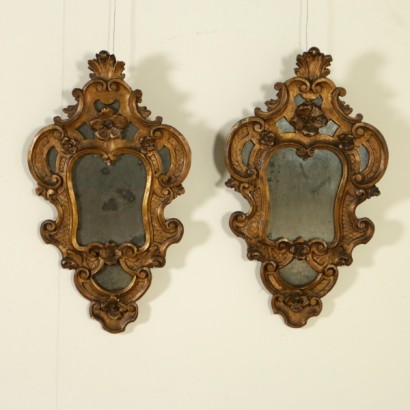 {* $ 0 $ *}, miroirs, miroirs de style, paire de miroirs, paire de miroirs de style, miroirs antiques, miroirs antiques, miroirs dorés, miroirs en bois doré, 900 miroirs, miroir du début des années 1900