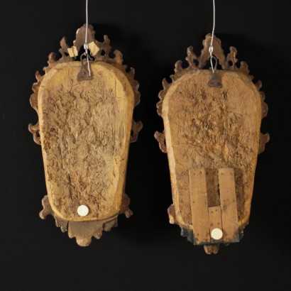 Pair of mirrors the EIGHTEENTH - century frame