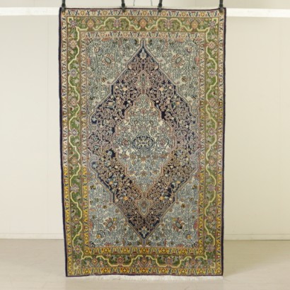 antique, rugs, antique rugs, antique rugs, Kum, Iran, cotton and wool rug, fine knot rug, 70s rug