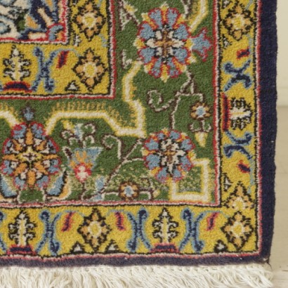 antique, rugs, antique rugs, antique rugs, Kum, Iran, cotton and wool rug, fine knot rug, 70s rug
