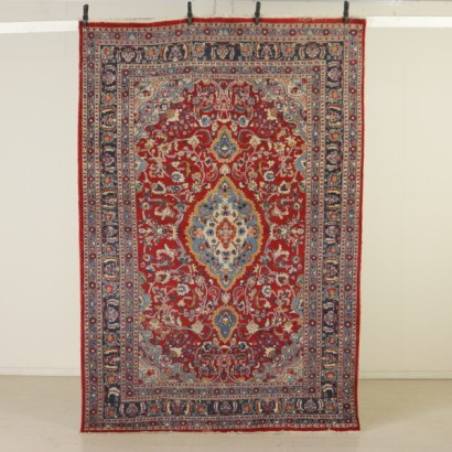 Antik, Teppiche, antike Teppiche, antike Teppiche, Kaschan, Iran, Baumwoll- und Wollteppich, klobiger Knotenteppich, 70er Teppich