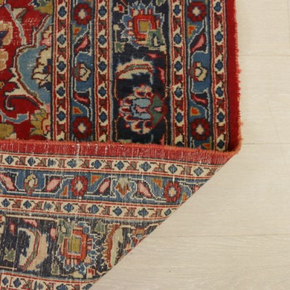Antik, Teppiche, antike Teppiche, antike Teppiche, Kaschan, Iran, Baumwoll- und Wollteppich, klobiger Knotenteppich, 70er Teppich