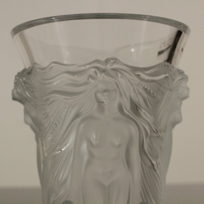 {* $ 0 $ *}, Lalique crystal vase, crystal vase, crystal vase, lalique crystal, lalique, lalique vase, vase with decoration, relief decoration, all-round decoration, vase 900, vase second half 900