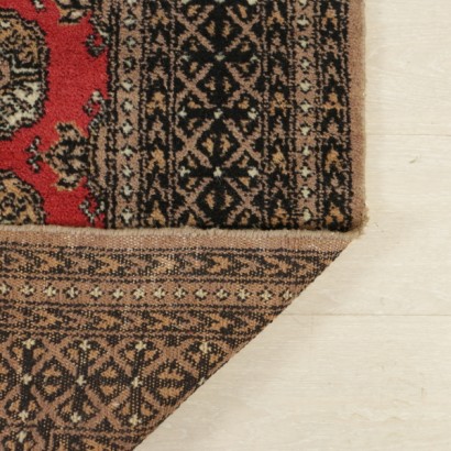 Antik, Teppiche, antike Teppiche, antike Teppiche, Buchara, Pakistan, Baumwollteppich, Wollteppich, mittlerer Knotenteppich, 90er Jahre Teppich