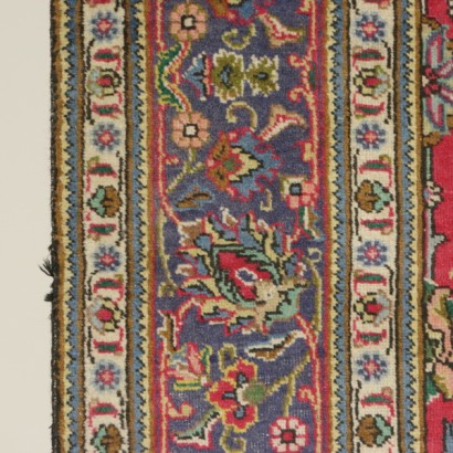 antigüedad, alfombras, alfombras antiguas, alfombras antiguas, Tabriz, Irán, alfombra de lana, alfombra de algodón, alfombra de nudo grueso medio, alfombra de los años 80-90