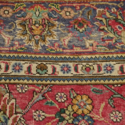 antique, tapis, tapis antiques, tapis antiques, Tabriz, Iran, tapis en laine, tapis en coton, tapis à nœud moyen, tapis des années 80-90