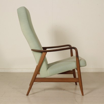 {* $ 0 $ *}, 60er-Sessel, 60er-Jahre-Sessel, moderner Sessel, Designer-Sessel, moderne italienische Antiquitäten, italienischer Vintage, Teakholz-Sessel, Teakholz-Sessel, Stoffsessel