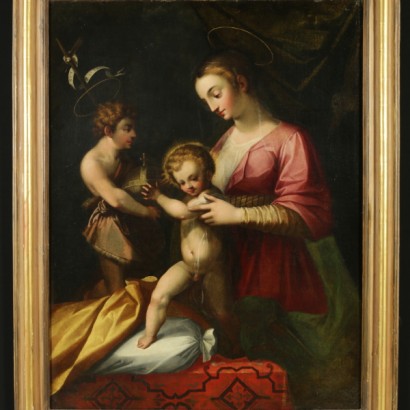The virgin with child and Saint John