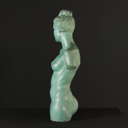 Life-Sized Female Nude Bust Terracotta Italy Late 1800s