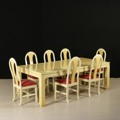 di mano in mano, tavolo in legno, tavolo modernariato, tavolo italia, tavolo anni 50