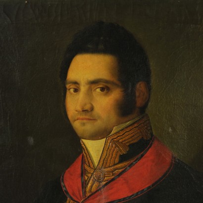 Ritratto maschile, attribuito a Paolo De Albertis - particolare
