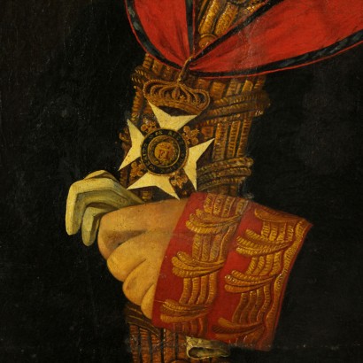 Ritratto maschile, attribuito a Paolo De Albertis - particolare