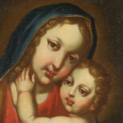 Virgen con el Niño - detalle