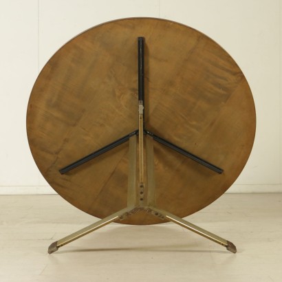 {* $ 0 $ *}, veneered table, rosewood table, chromed metal table, modern antique table, Italian table
