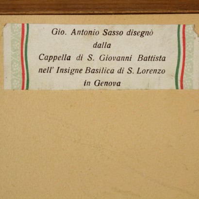Groupe de 5 Dessins G. Antonio Sasso Italie XIX Siècle
