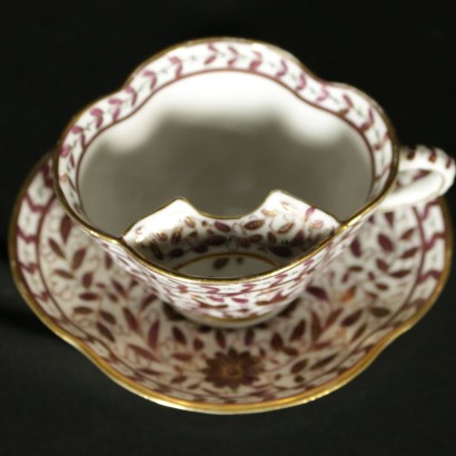 {* $ 0 $ *}, cup with saucer, cup in porcelain, saucer in porcelain, Russian porcelain, cup with saucer in porcelain, fine porcelain