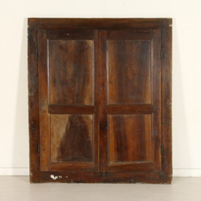 The front of the cabinet