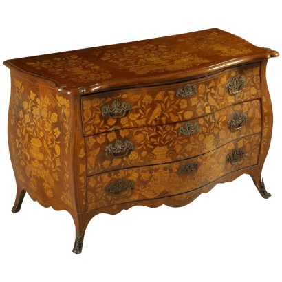 Chest of drawers Dutch inlaid