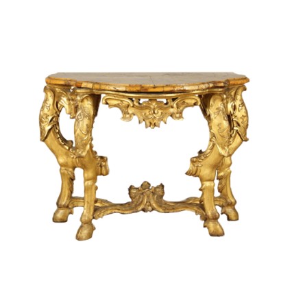 antigüedades, accesorios, mesa parital de estilo barroco, mesa parietal, mesa de tilo, mesa 700, mesa barroca, mesa italia, mesa roma, mesa parietal barroca